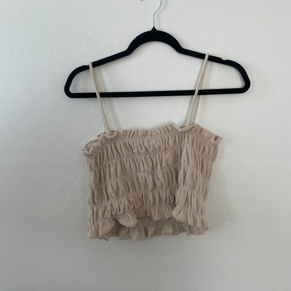 H&M Cream Ruched Blouse - Picture 6 of 10